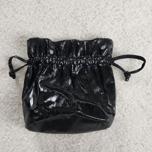 Sleek Black Drawstring Dancer Bag Pouch